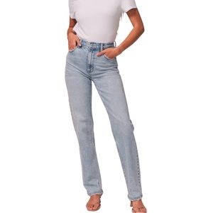 Abercrombie Ultra High Rise 90s Jeans with Split Hem